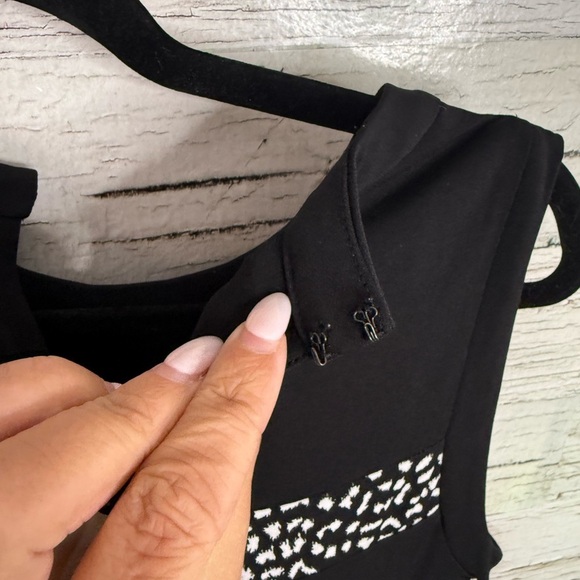 Michael Kors Black and White Sleeveless Dress ruffle size xs - Picture 5 of 8